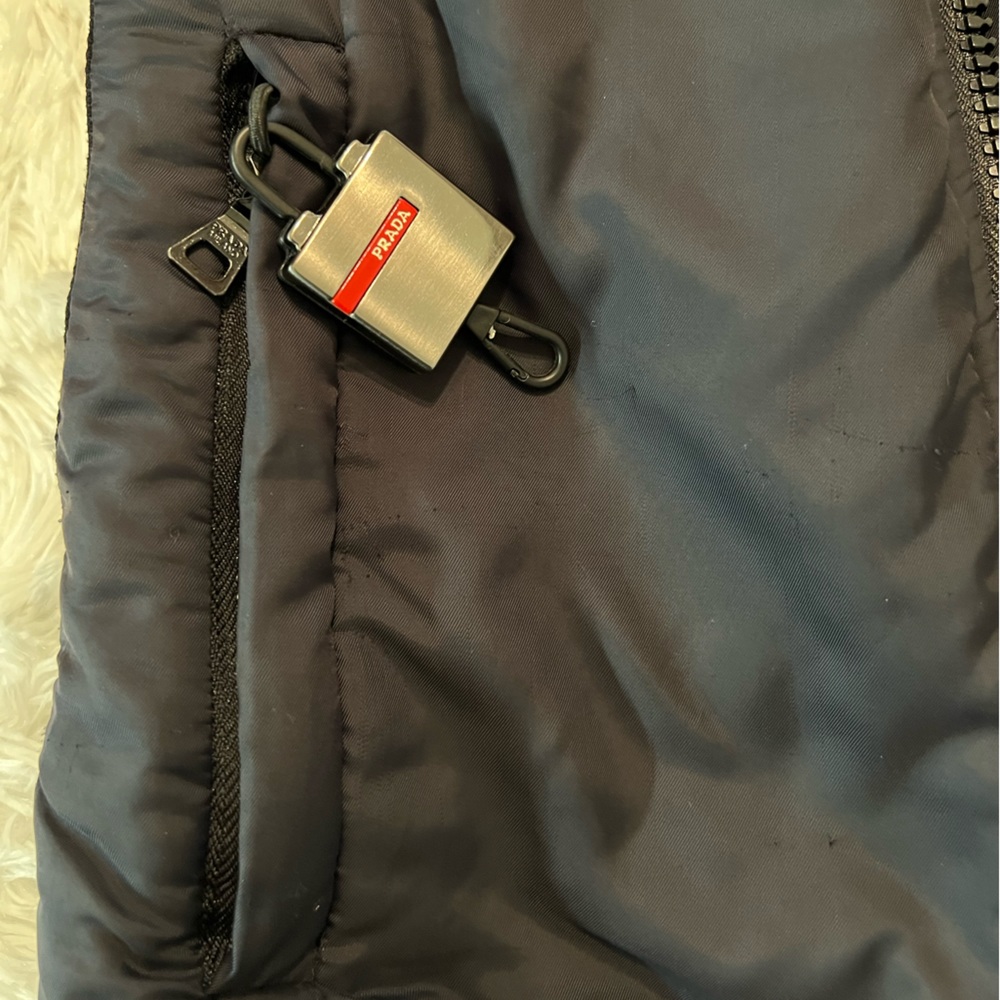 πHPπ PRADA Black Nylon Double Zip Jacket - Size 40/Small - Picture 7 of 15